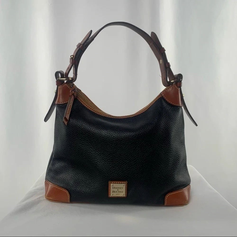 Dooney & Bourke Pebble Grain‎ Hobo Bag in Black